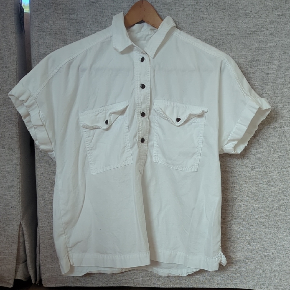 Universal Thread White Button-Down Cotton Classic Collared Target